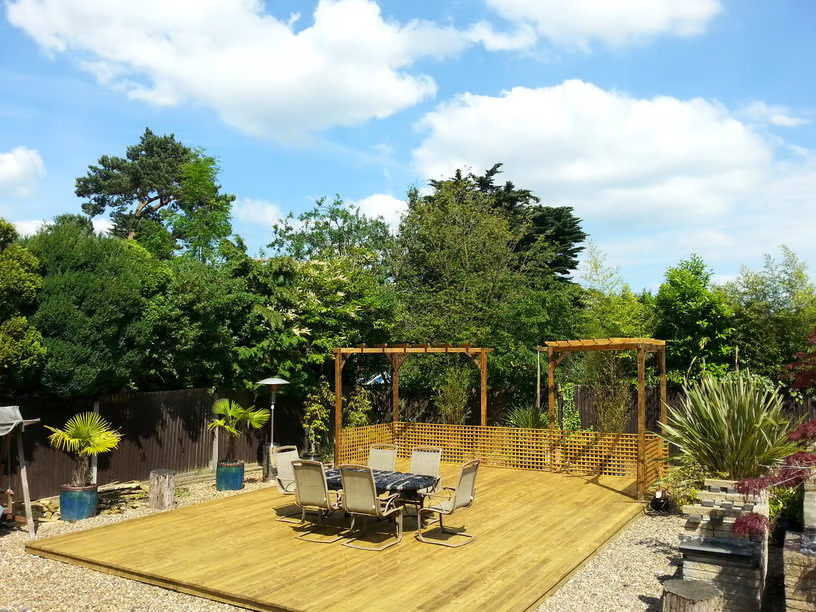 Fitting Decking and Trellis